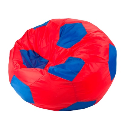 Кресло мяч детский Оксфорд Красно синий L (50х50х50 см) Папа Пуф